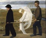 Hugo Simberg The Wounded Angel - Hugo Simberg oil painting reproduction
